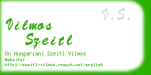 vilmos szeitl business card